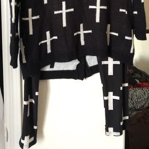Womens  Cross Sweater & cross leggings Plus Size